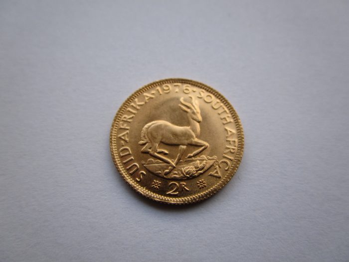 Rand Goldmünze mit Springbock